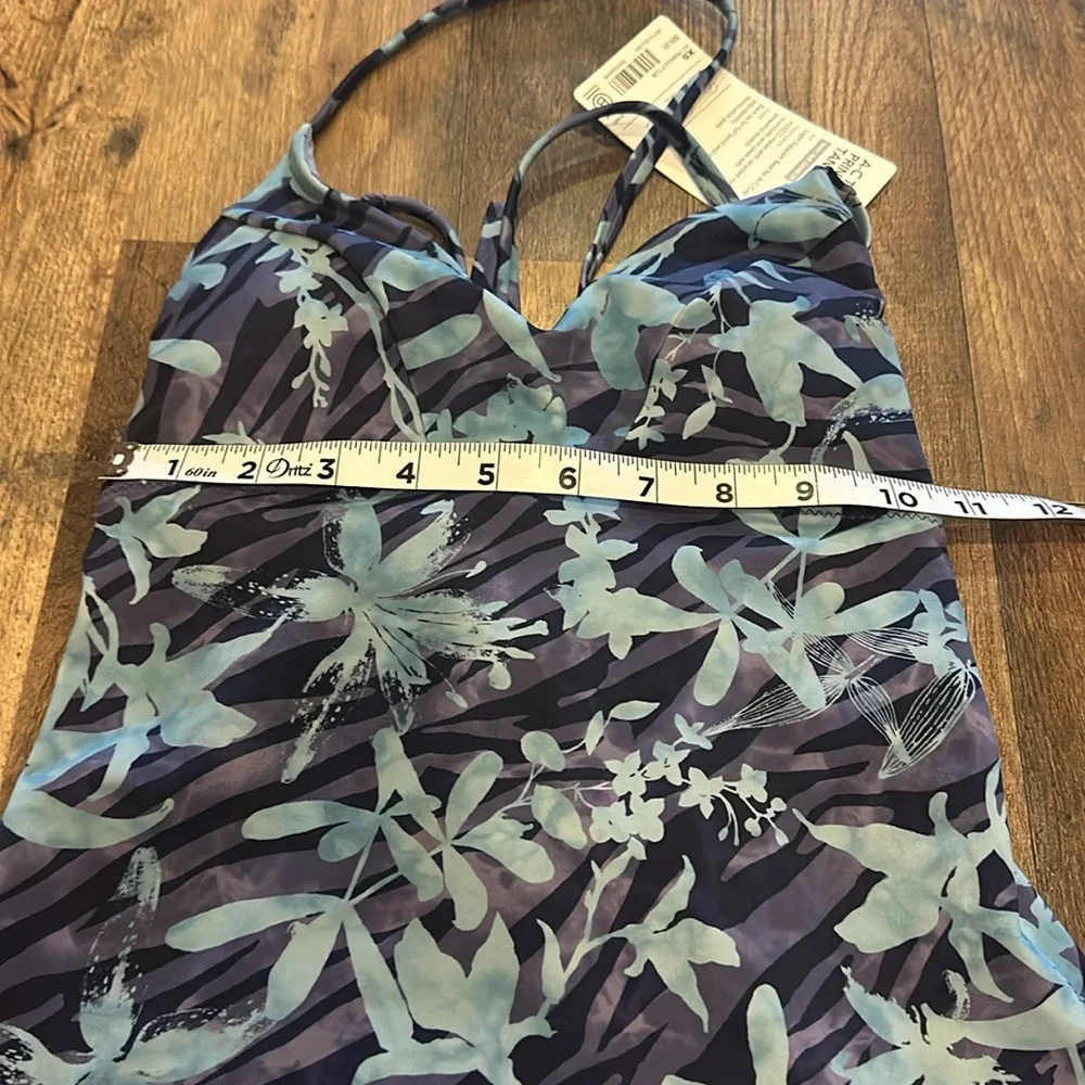 Athleta A-C Triangle Printed Tankini sz XS NWT - Picture 2 of 6
